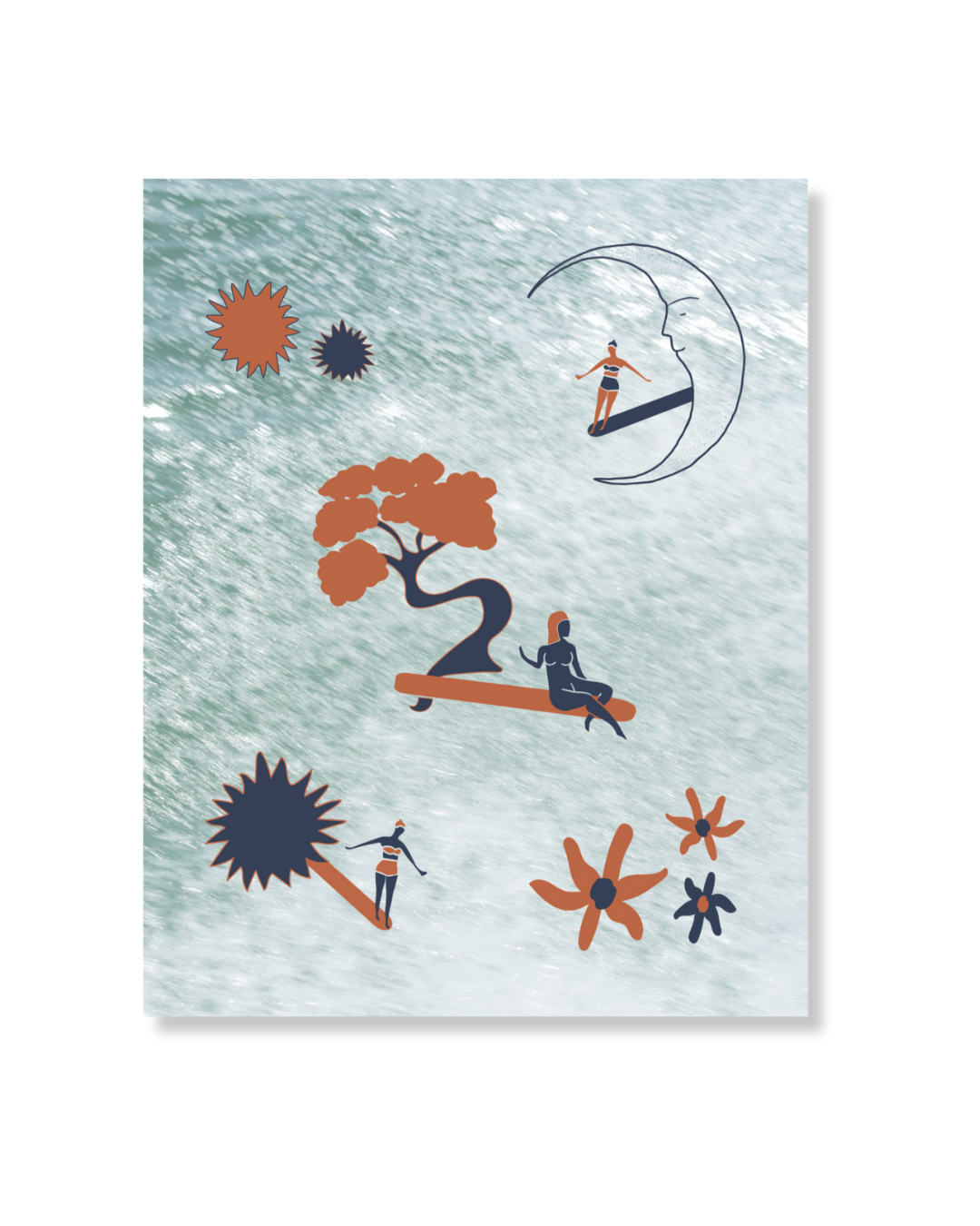 Surfer Girl Illustrations