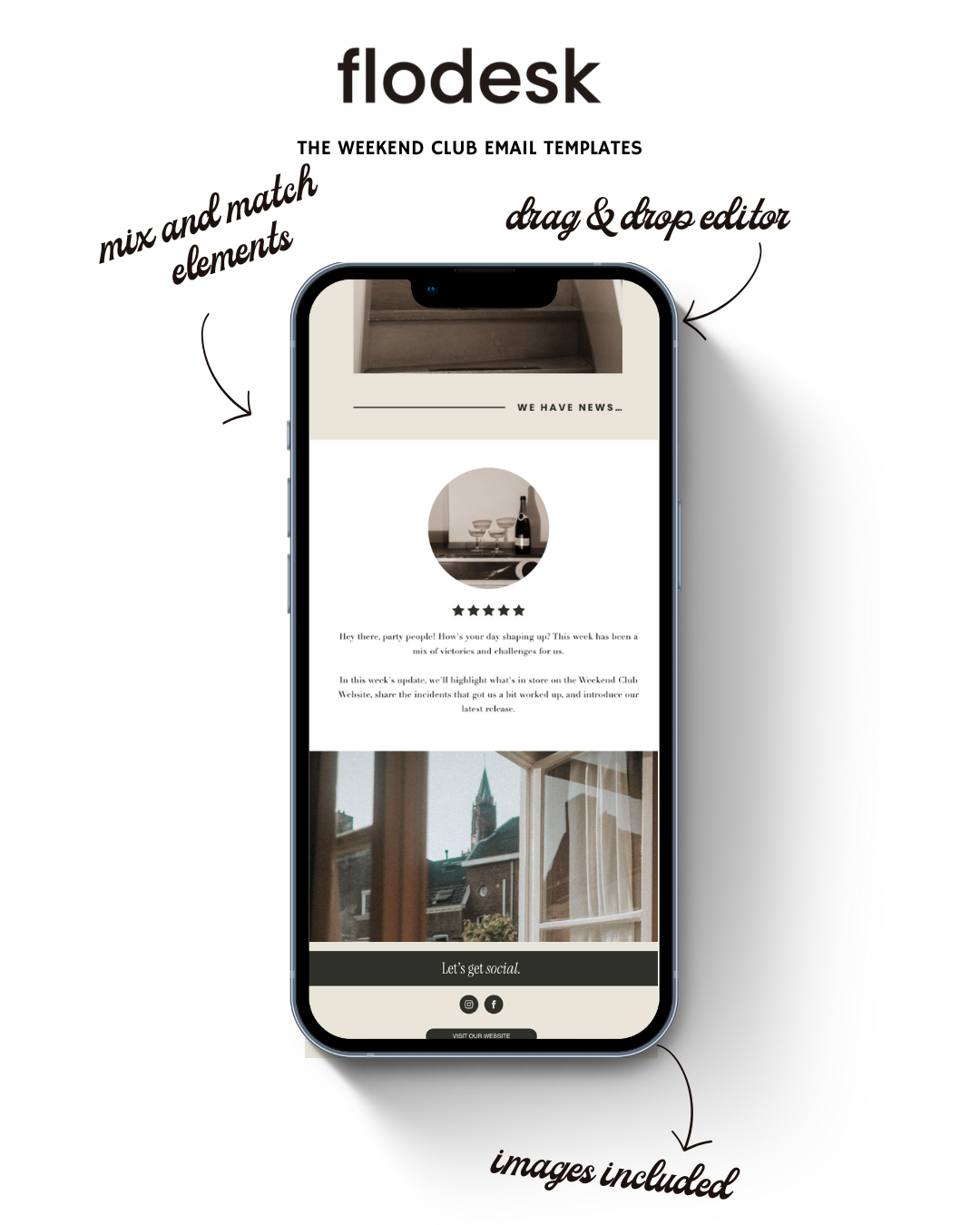 Flodesk Email Template - The Weekend Club