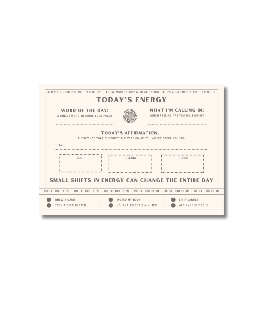 Affirmation Prompt Card