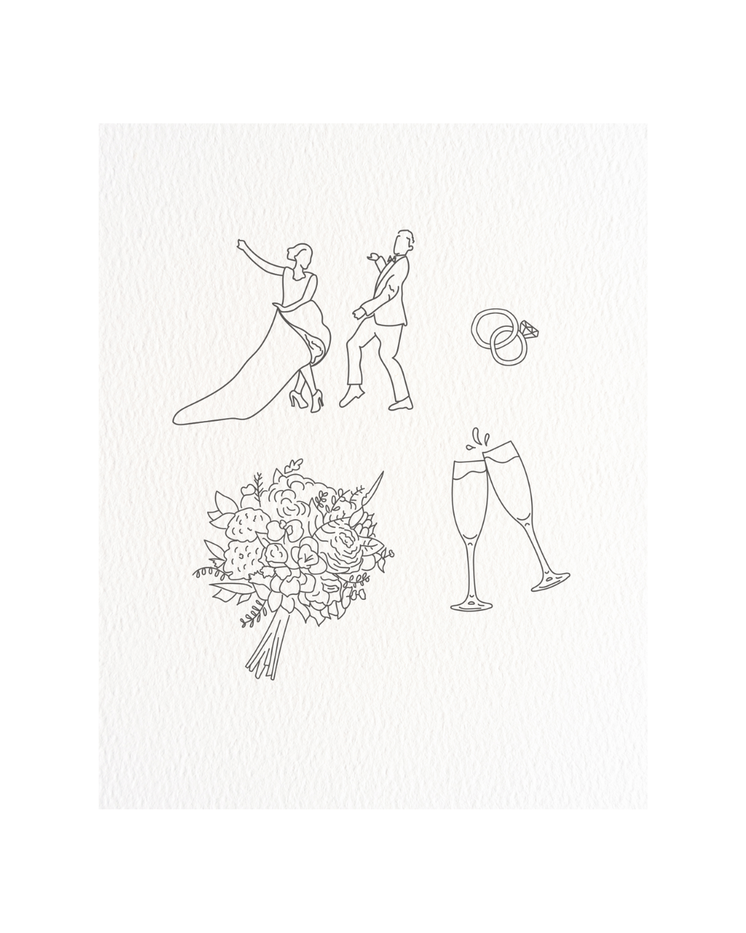 Wedding Illustration Set