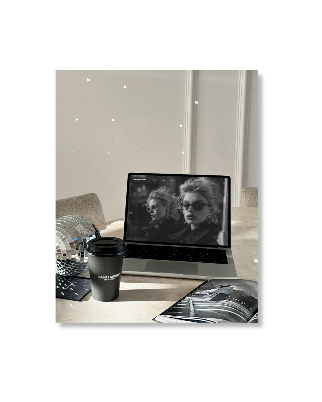 Editorial Laptop Mockup