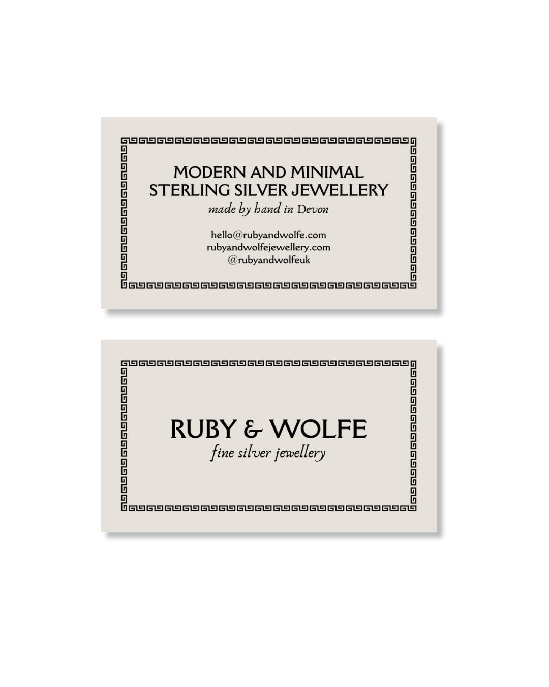 Business Card - Ruby & Wolfe