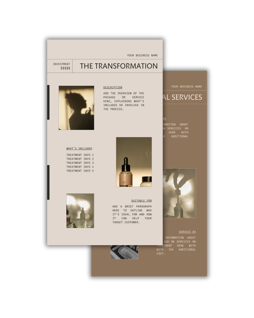 Beauty Price List Story