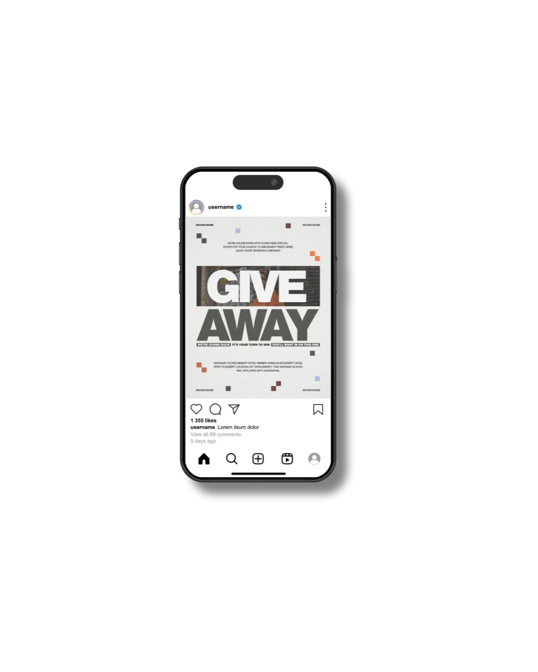 Instagram Giveaway Template