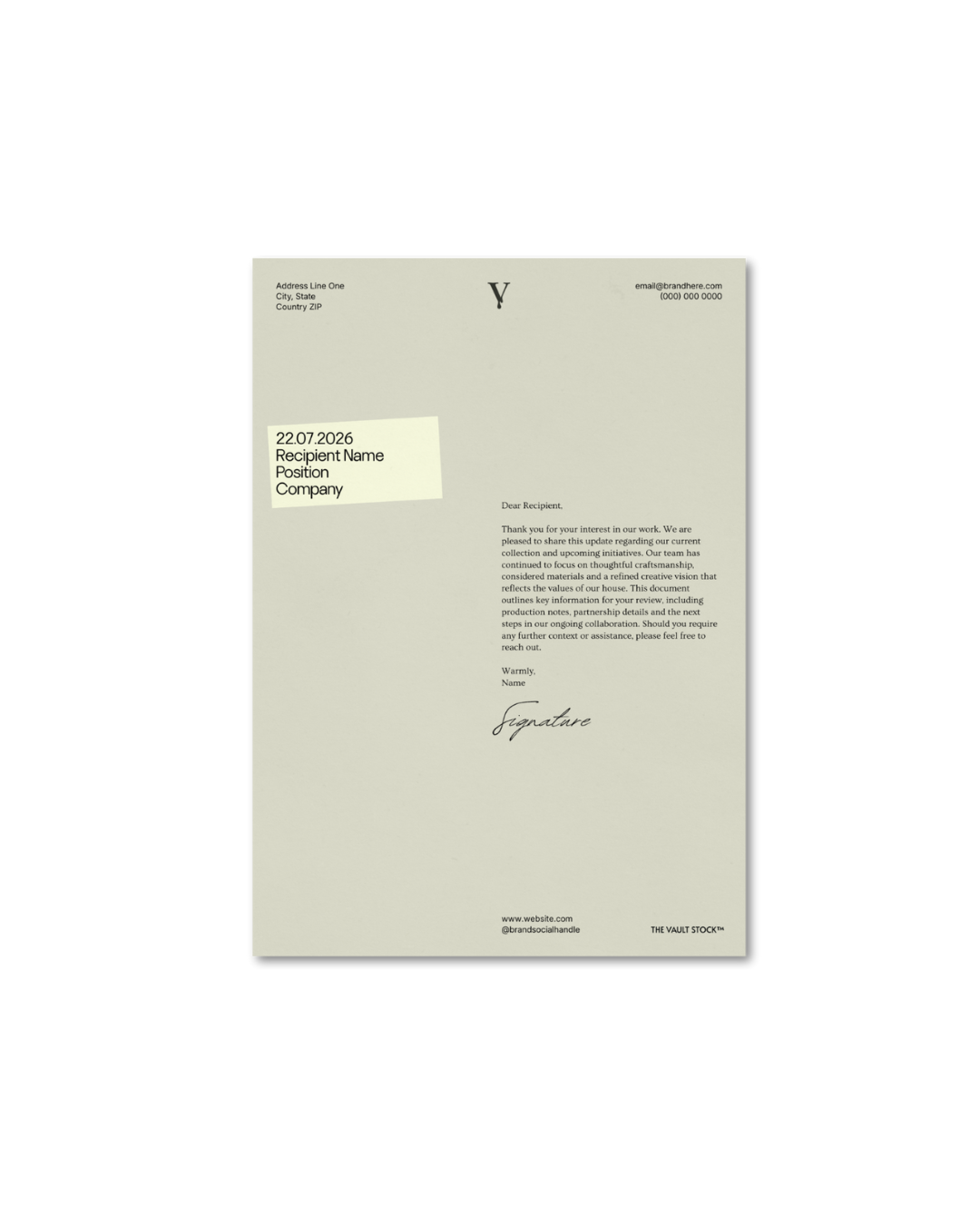 Creators Letterhead Template