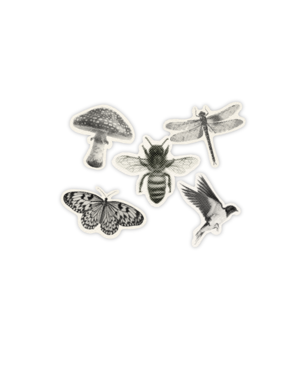 Half Tone Stickers / Illustrations