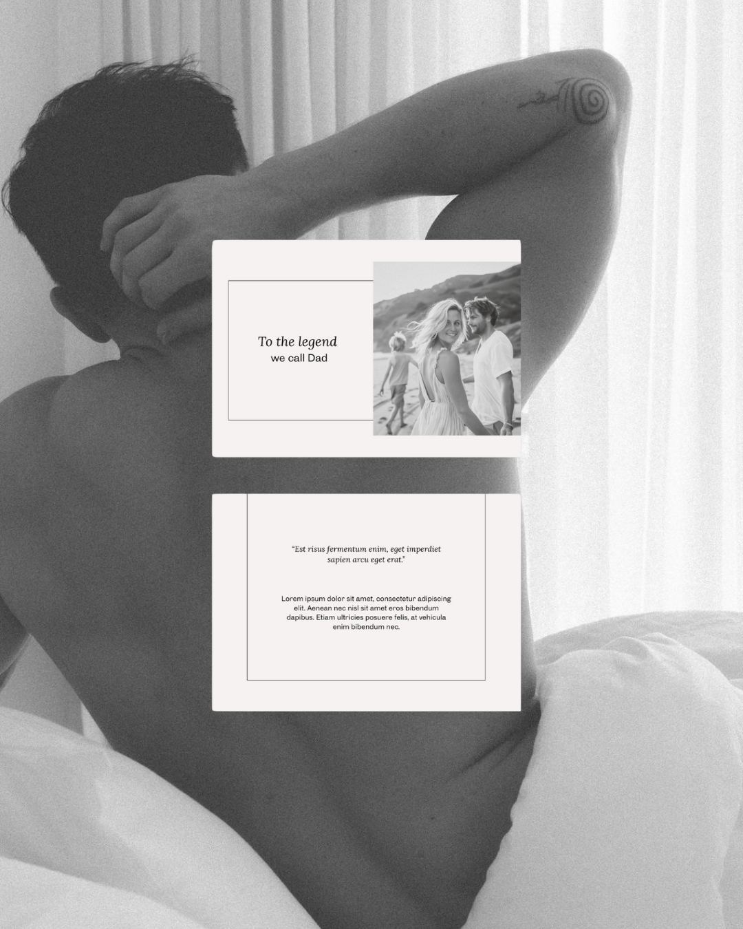 Minimalist Fathers Day Card