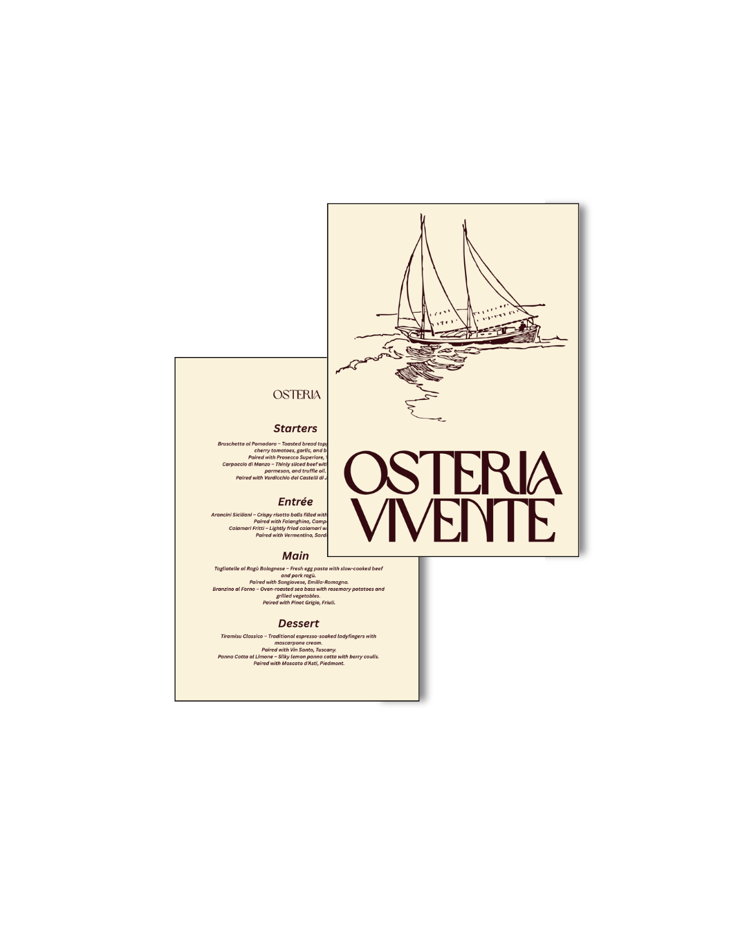 Menu - Osteria