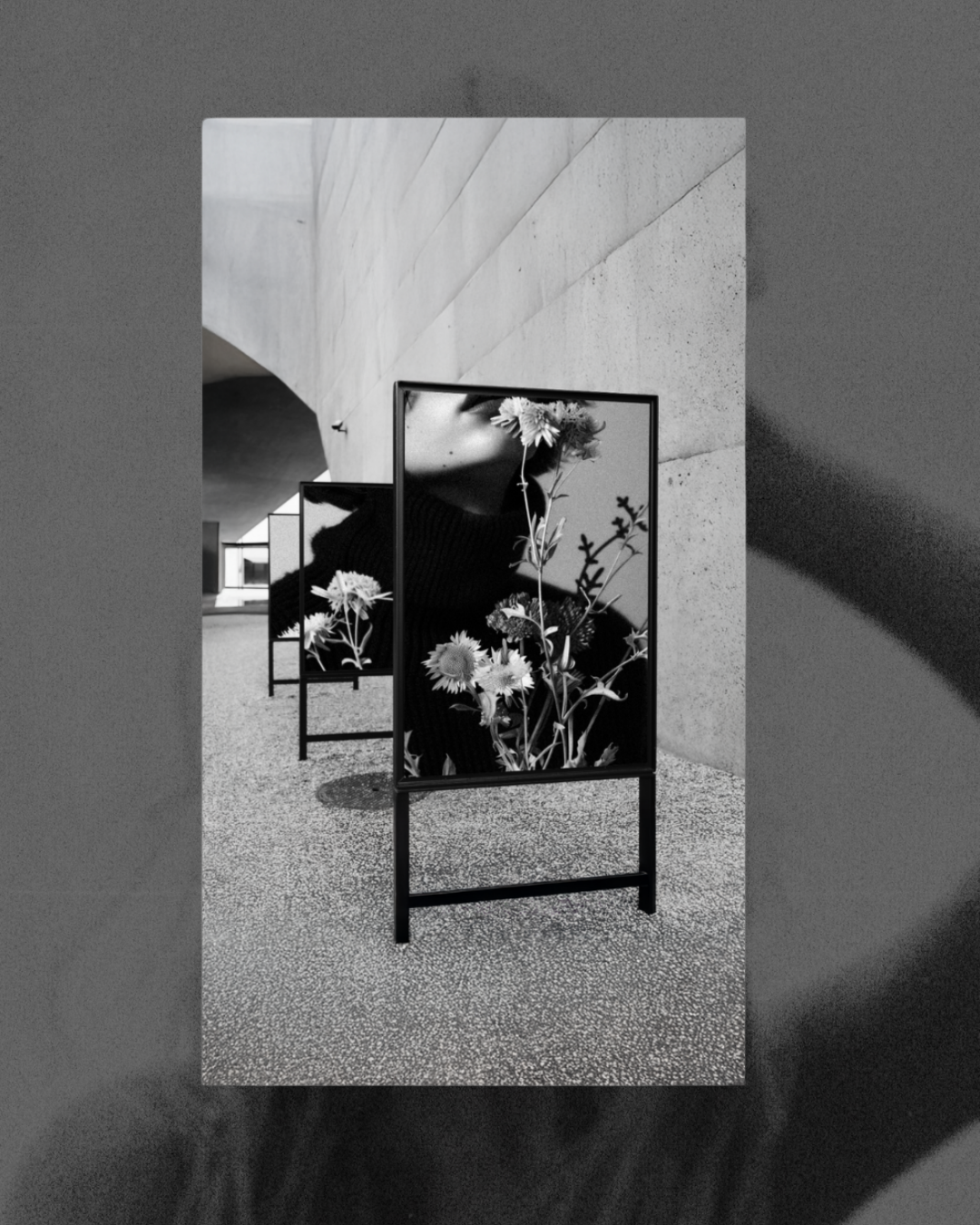 Triple Street Poster Mockup