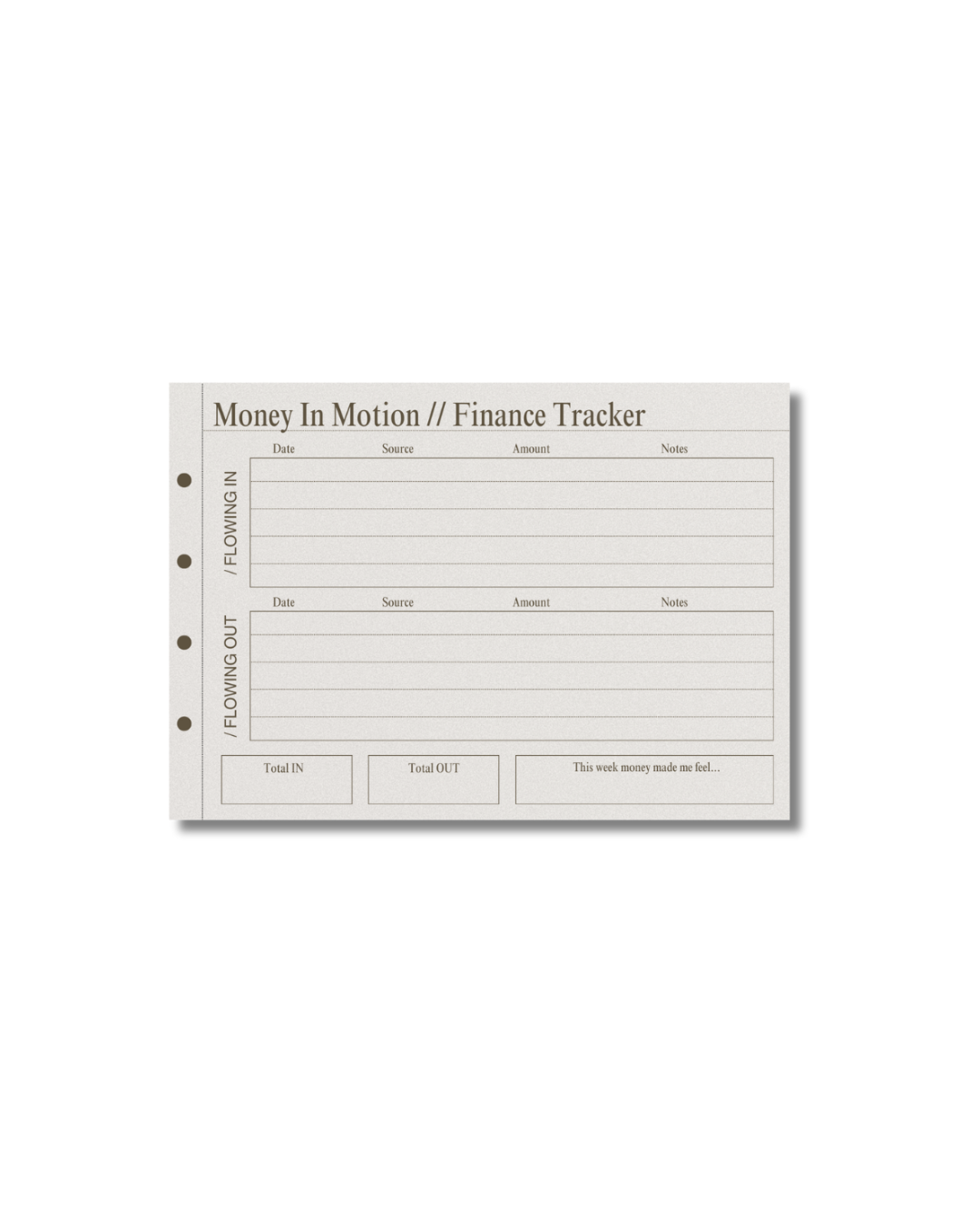 Mini Finance Tracker