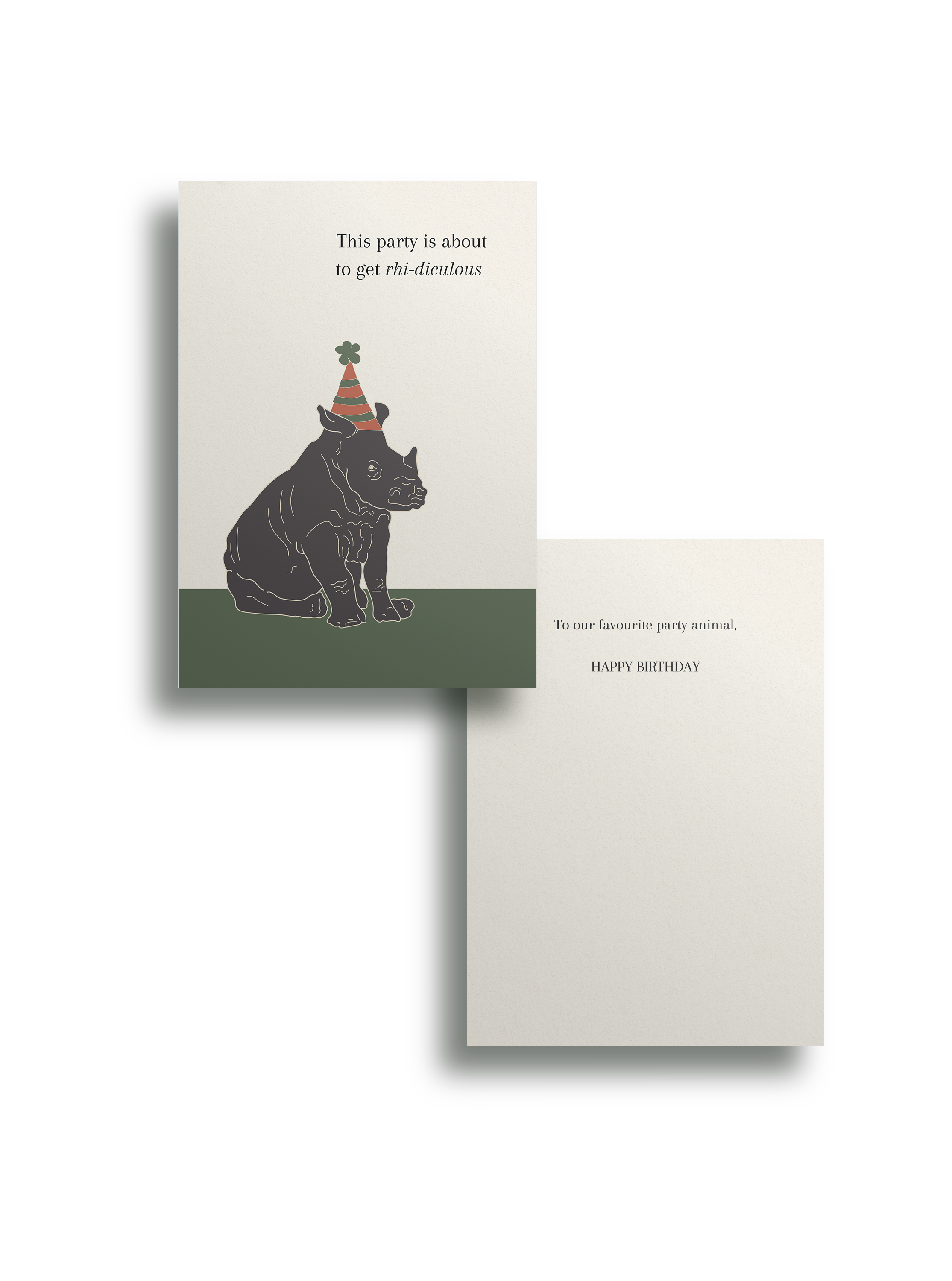 Rhino Birthday Card