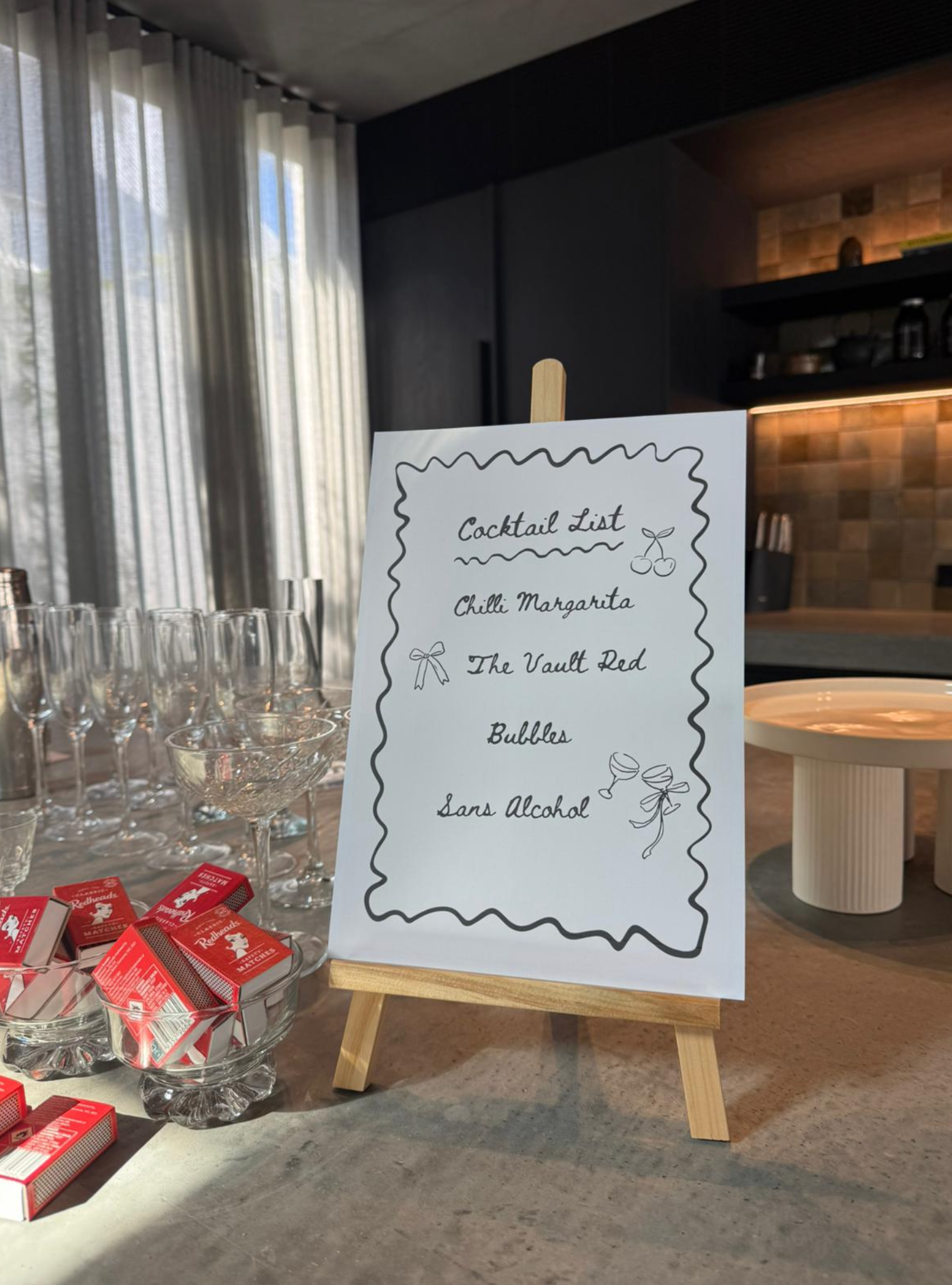 Whimsical Cocktail Menu