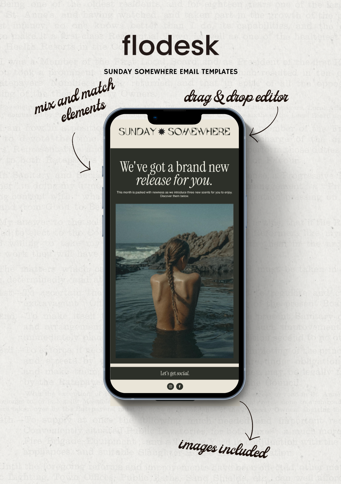 Flodesk Email Template - Sunday Somewhere