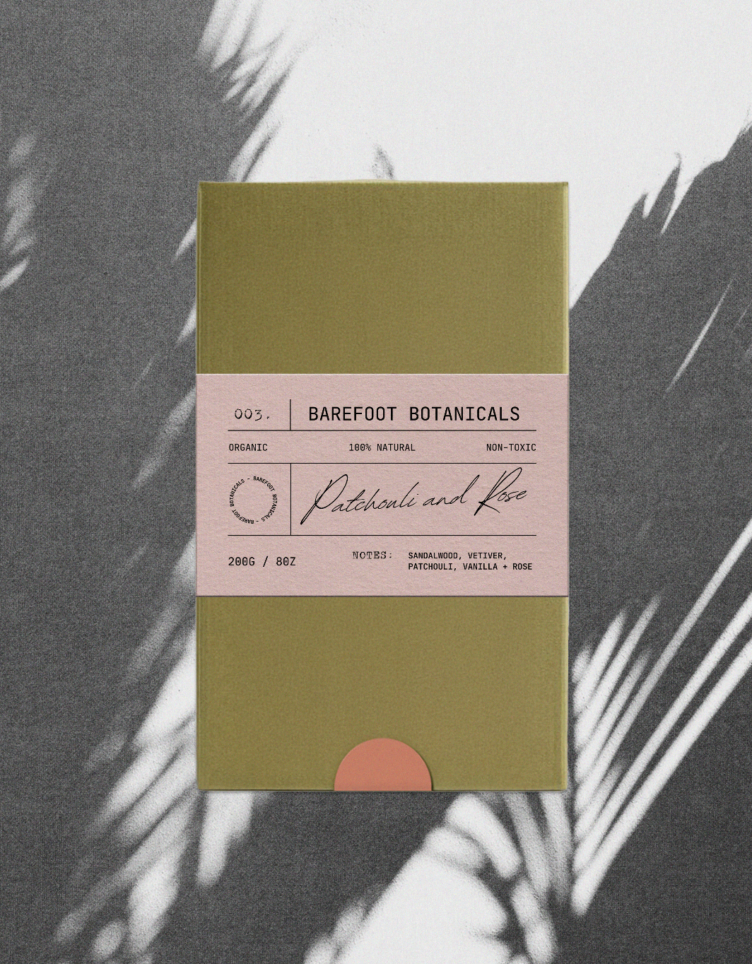 Stamped Style Candle Label