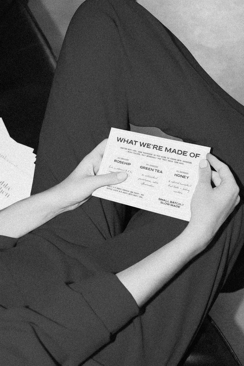 Insert Card - Product Ingredients