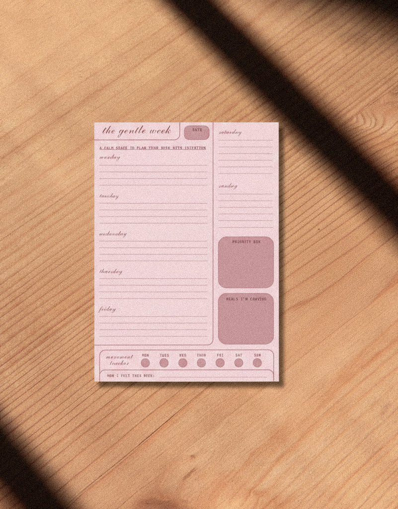 Gentle Weekly Planner