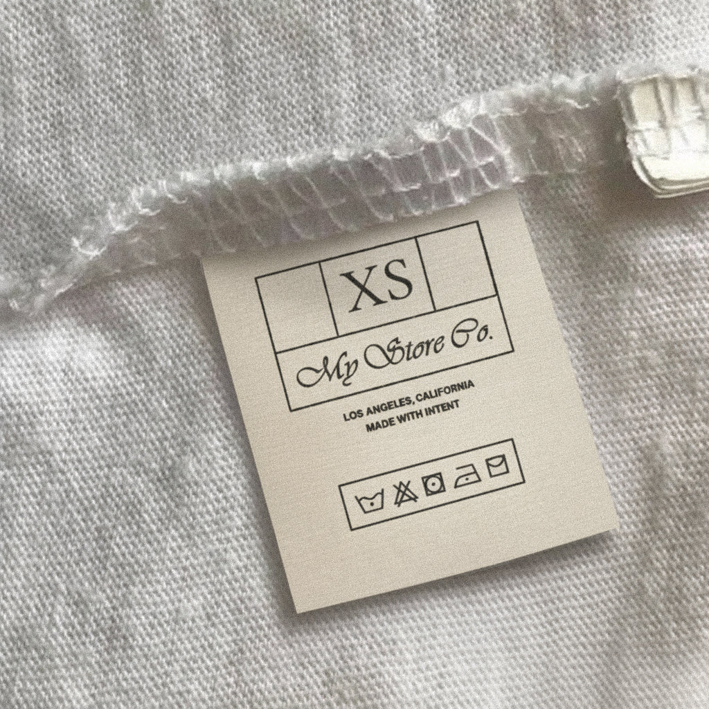 My Store Clothing Tag Label