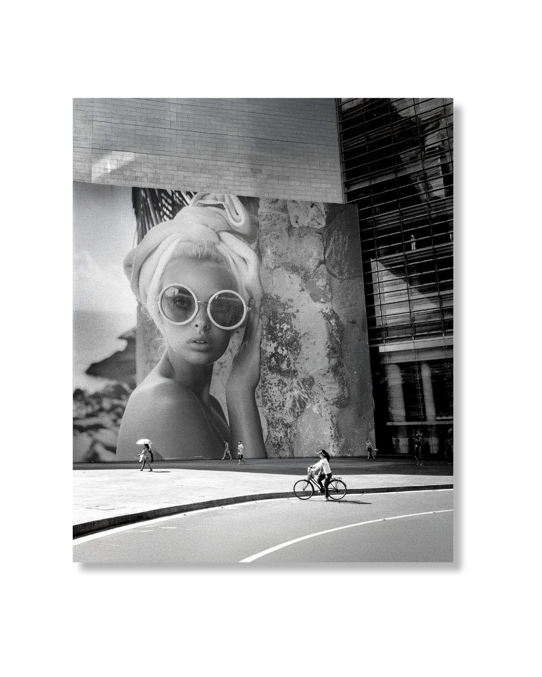 Black and White Billboard Mockup