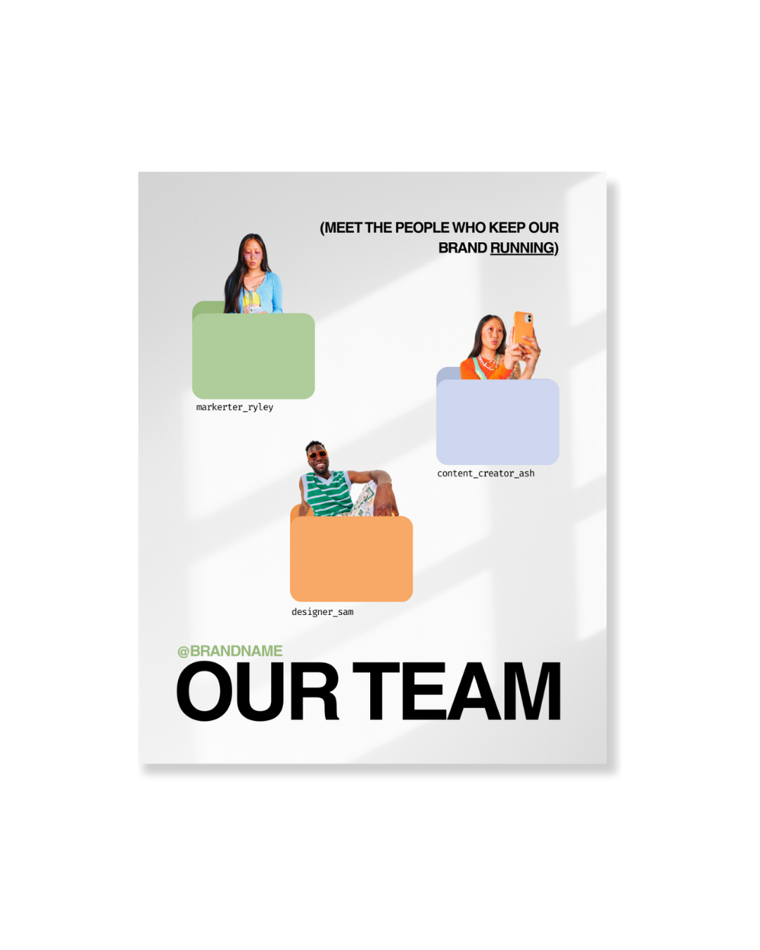 Our Team Instagram Post Template