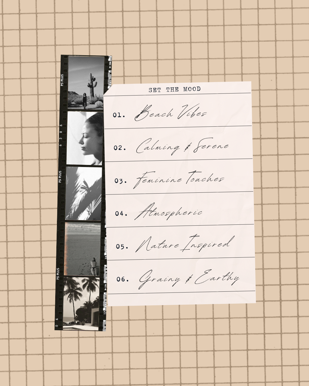 Scrapbook Mood Board Post Templates