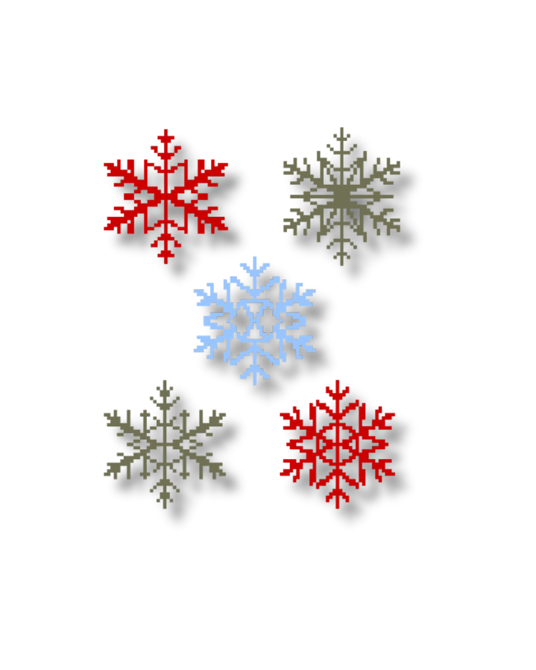 Christmas Snowflake Stickers