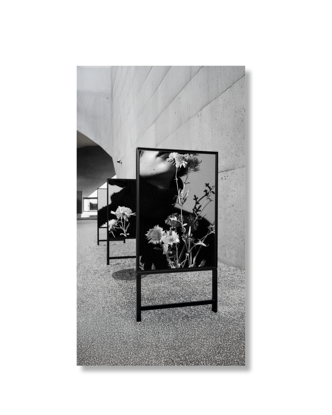 Triple Street Poster Mockup