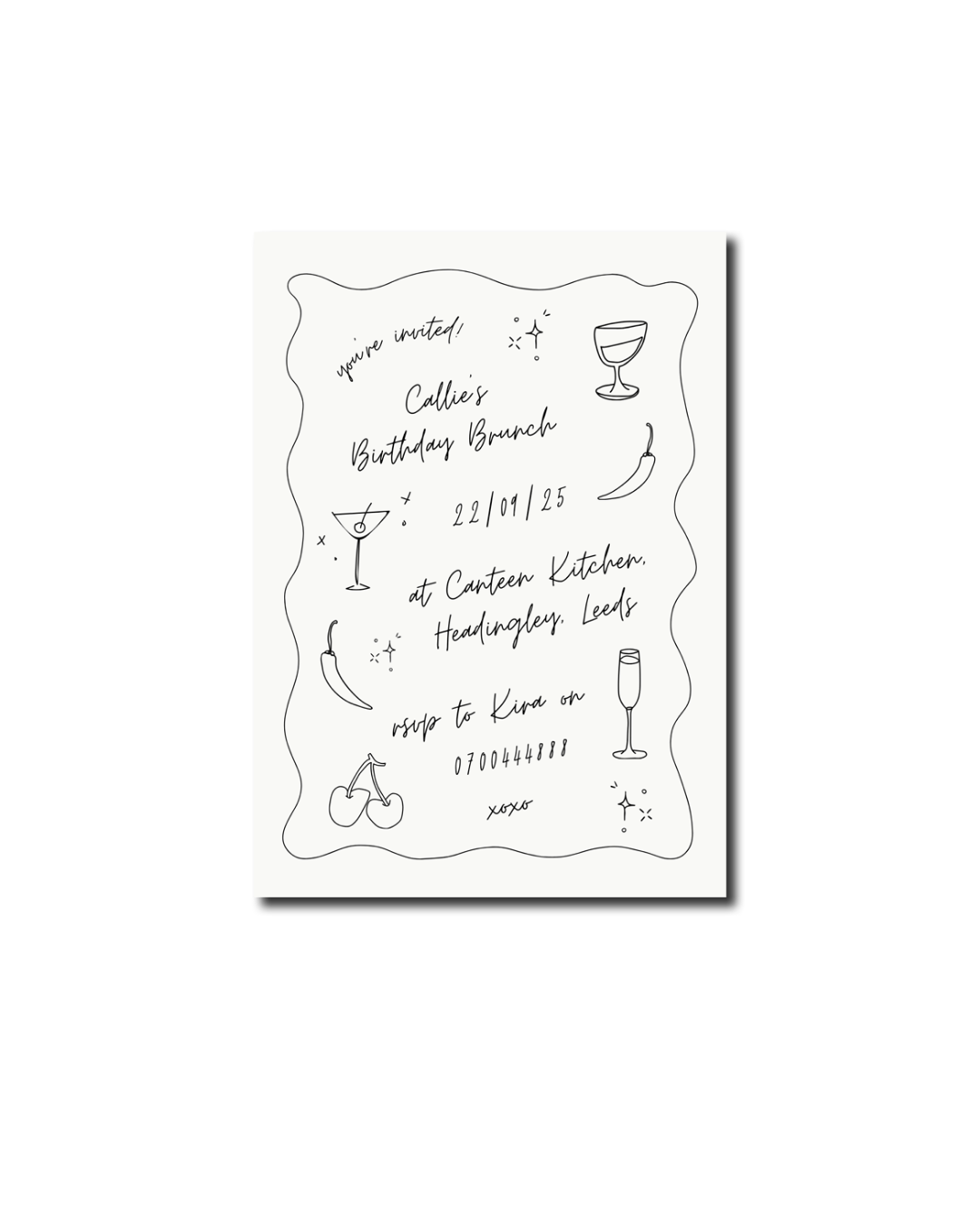 Birthday Brunch Invite