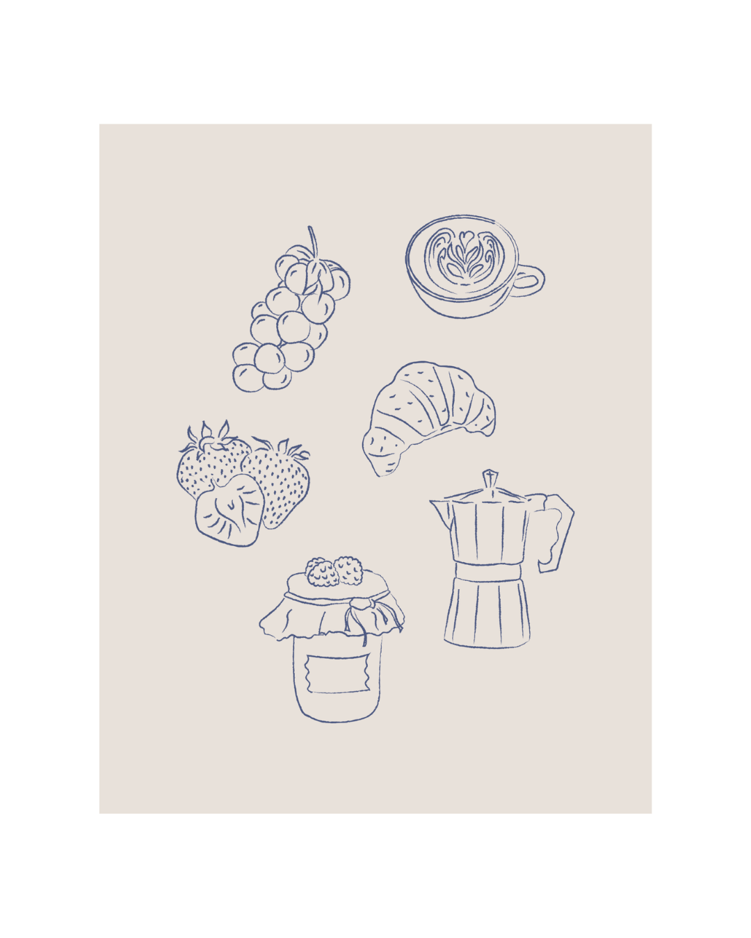 Cafe Illustration Set