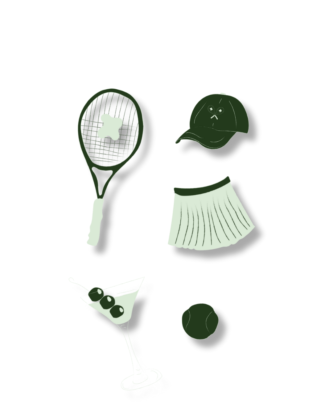 Tennis Club Illustrations