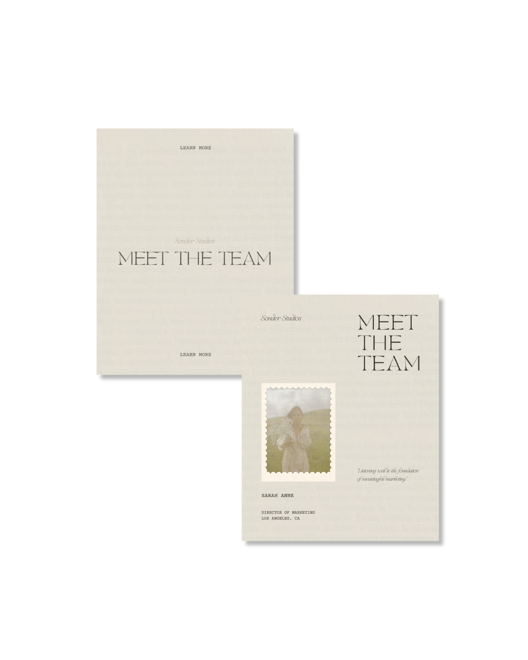 Meet The Team Instagram Post