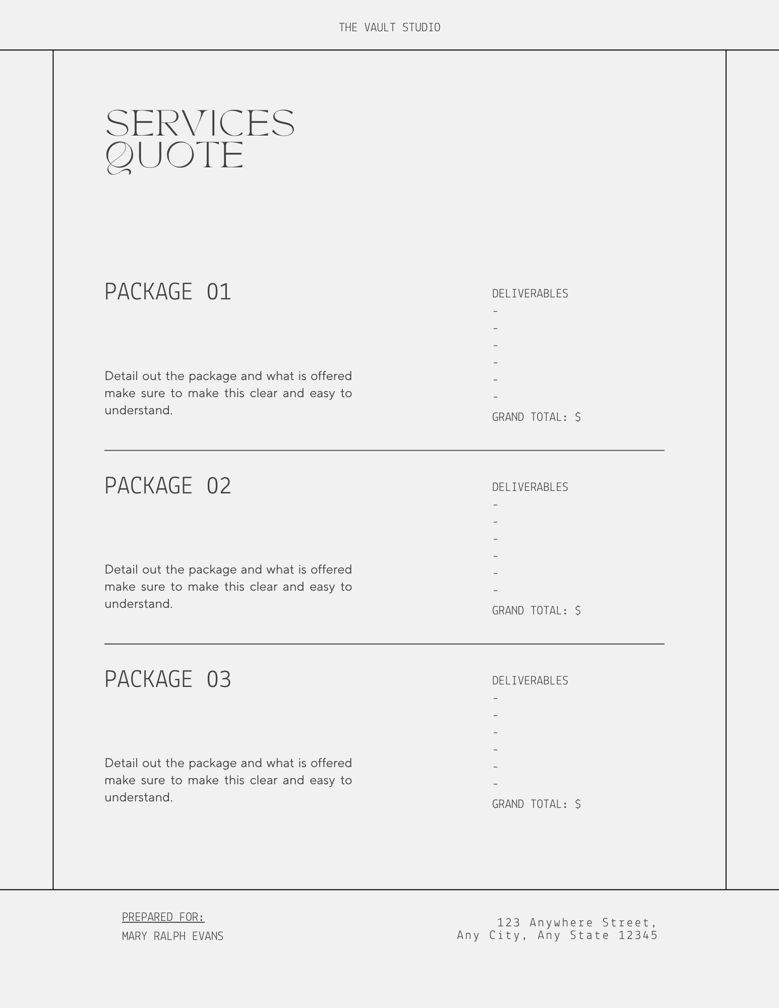 Design Proposal Template