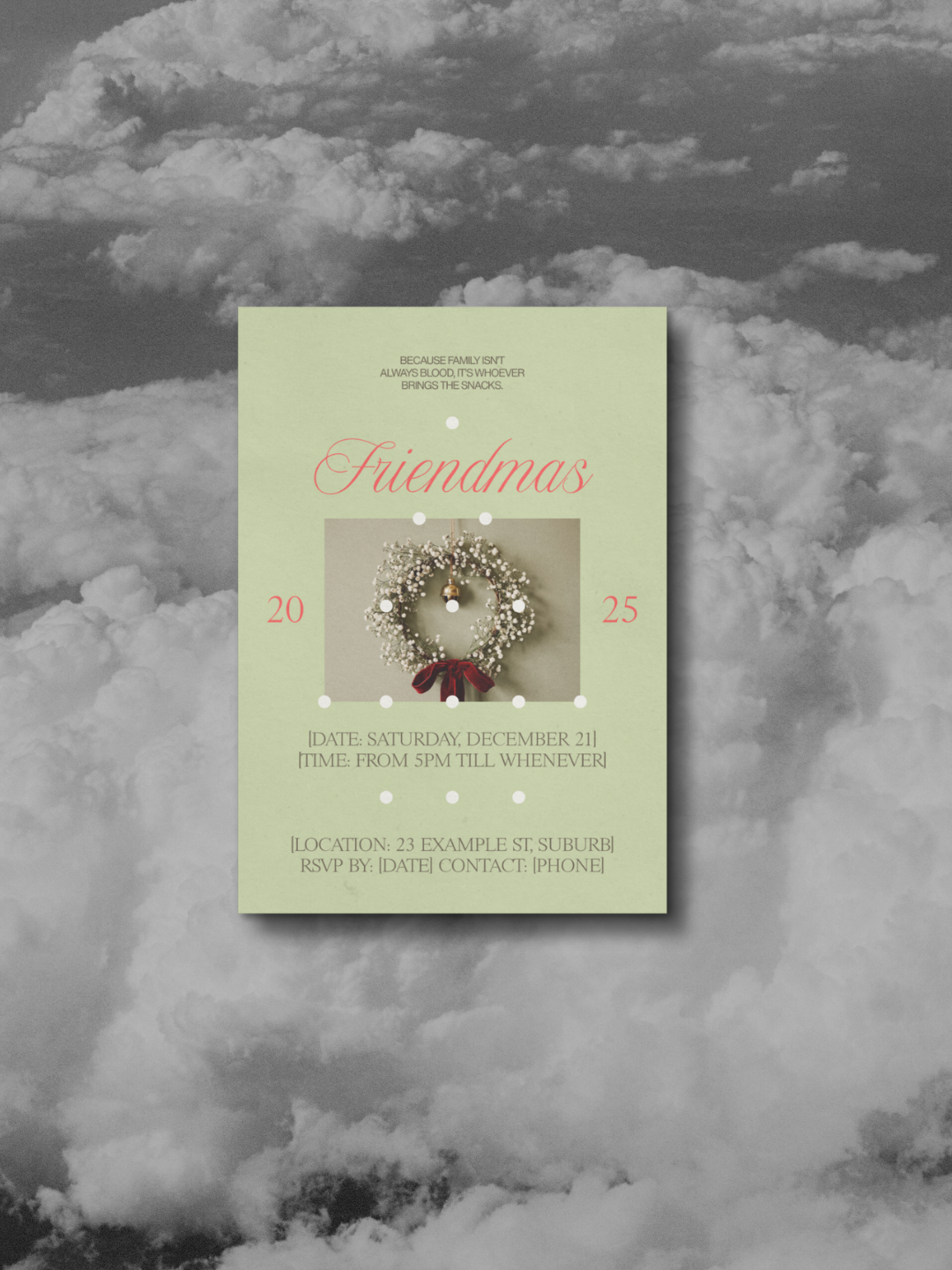 Friendmas Invitation Template