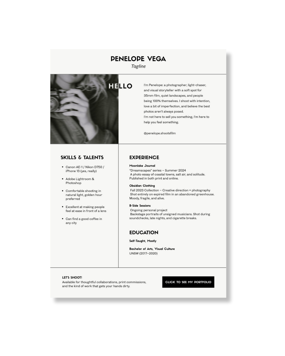 Penelope Resume