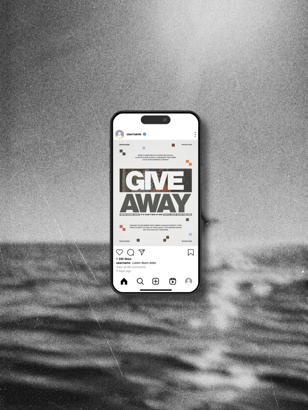 Instagram Giveaway Template
