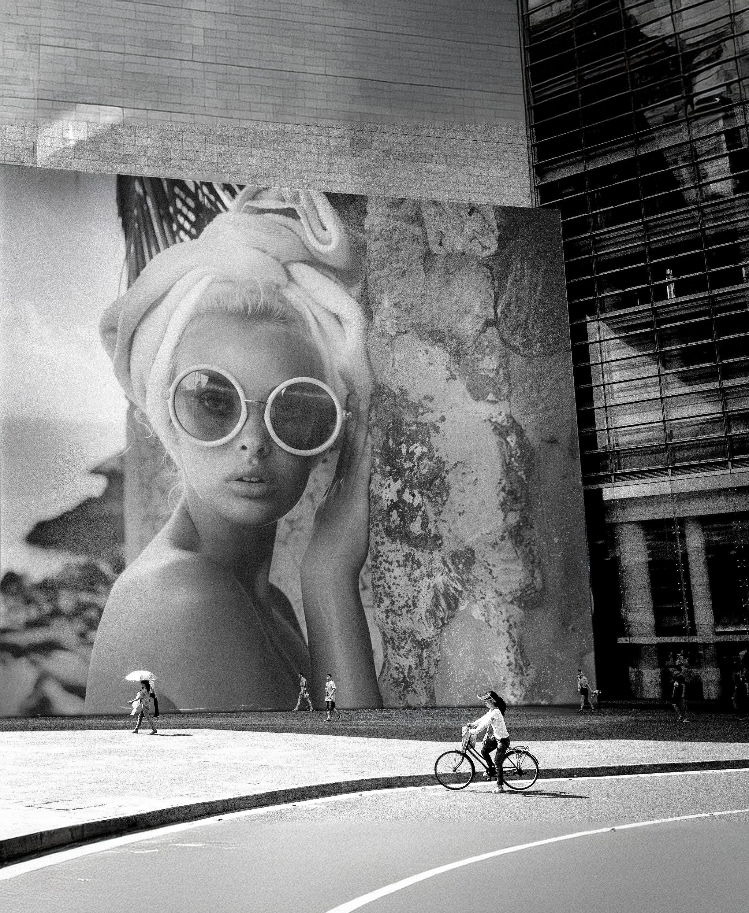 Black and White Billboard Mockup