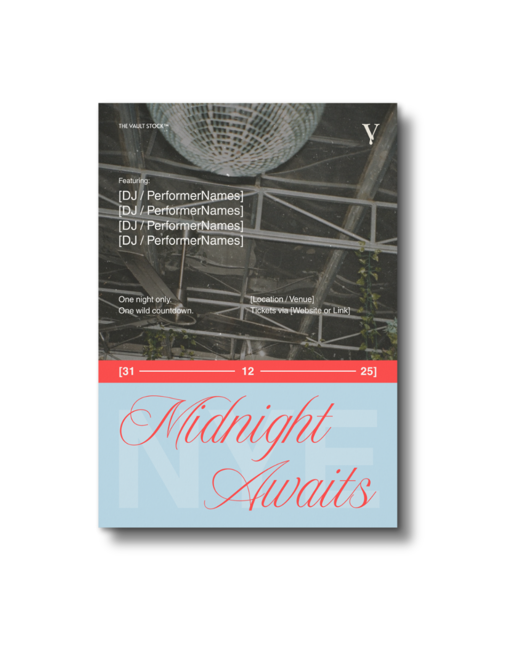 New Years Eve Event Poster A3