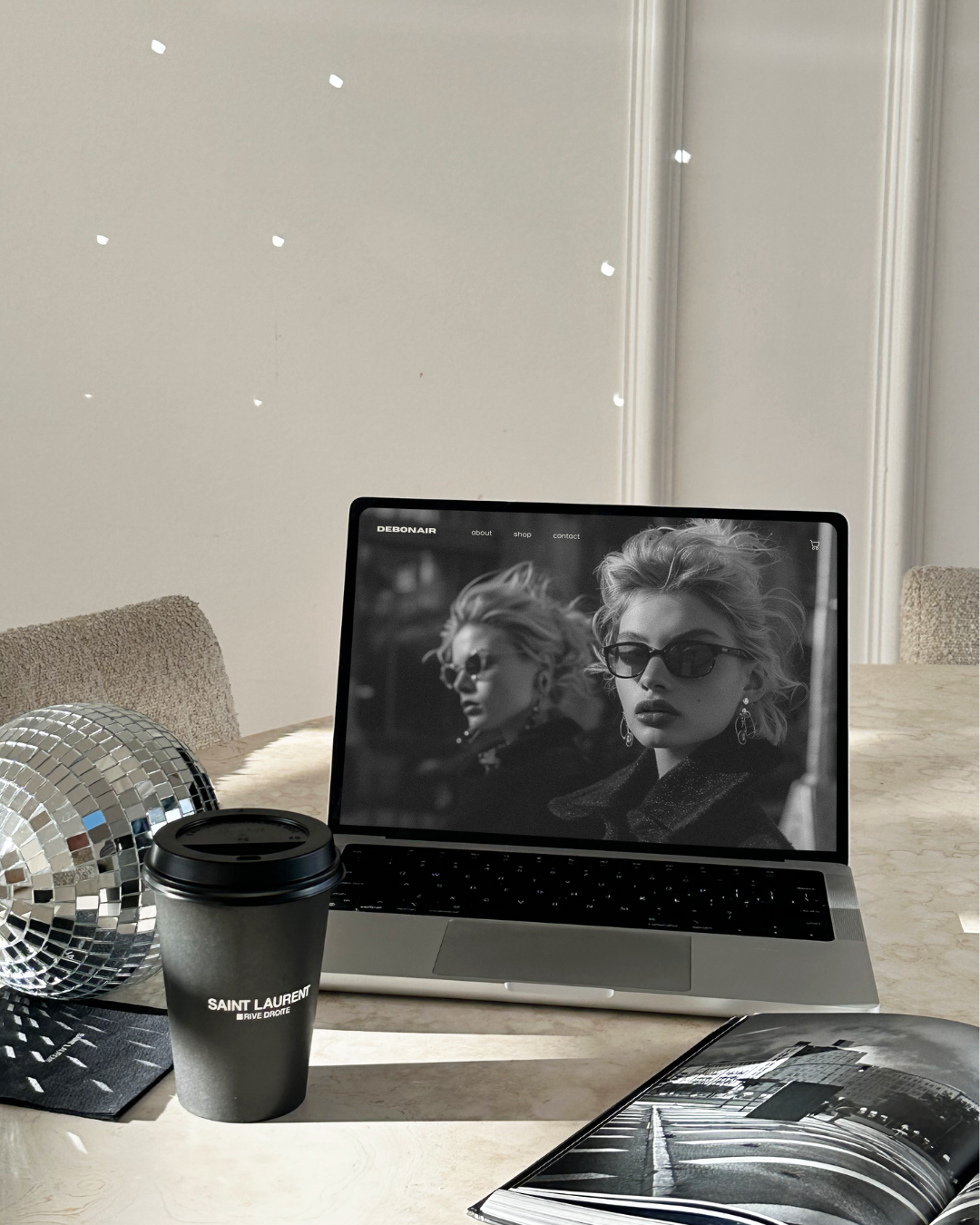 Editorial Laptop Mockup