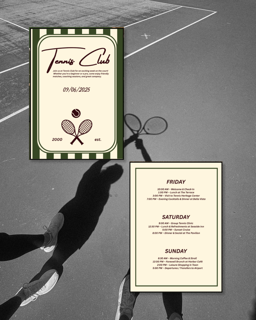 Invitation Design - Tennis Club