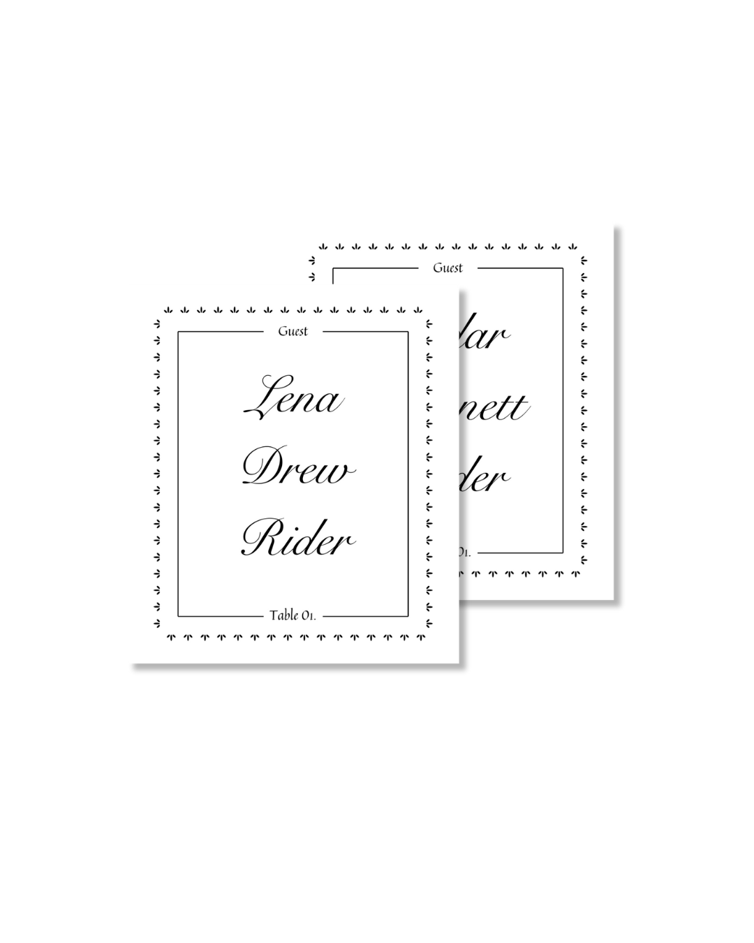 Place Card Template
