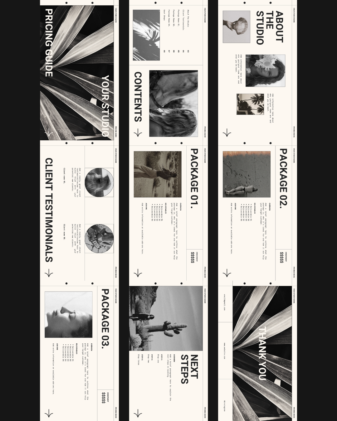 Pricing Guide Template for Creatives (9 Page)