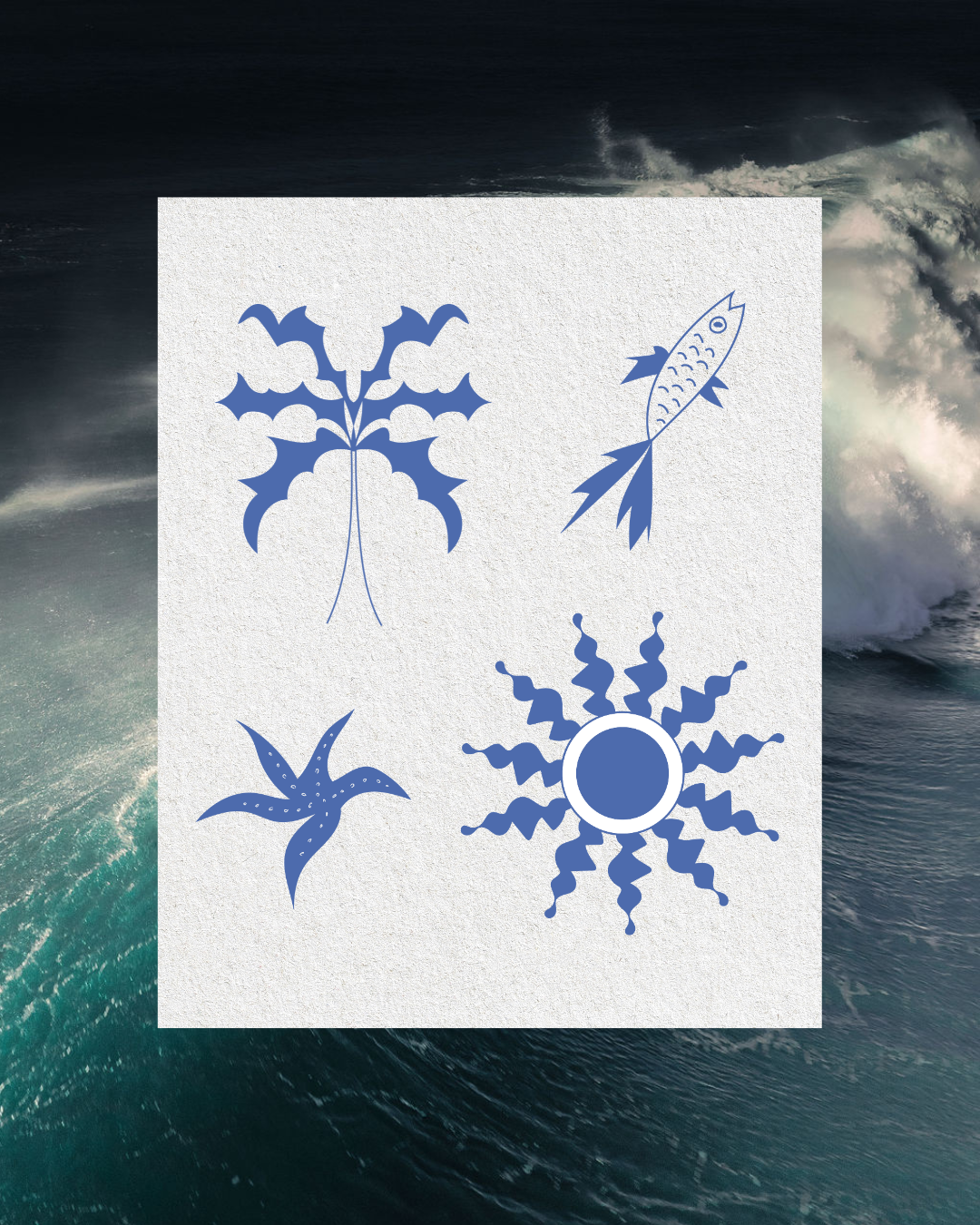 Pointy Beach Illustration Set