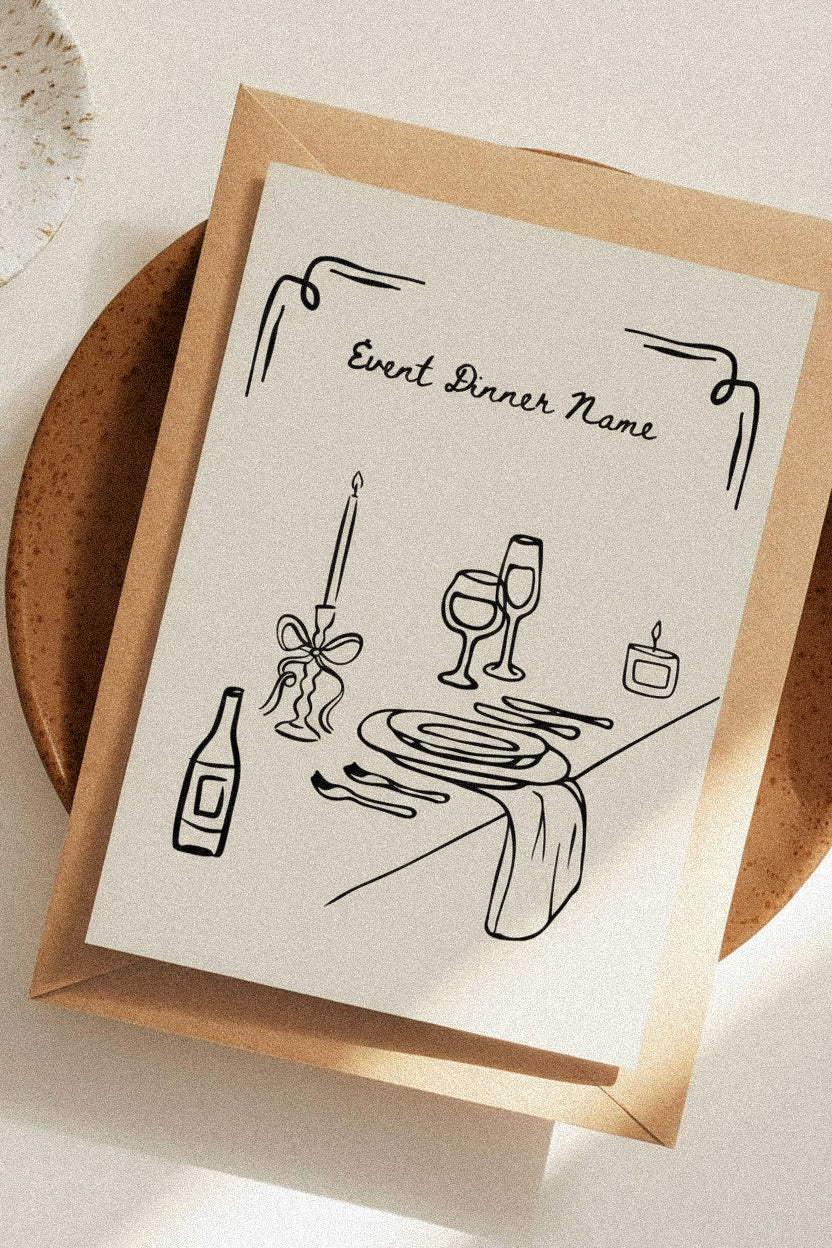 Dinner Event Invitation