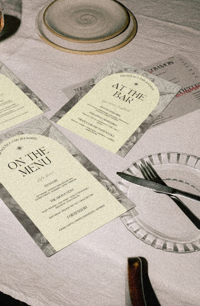Vintage Menu Template