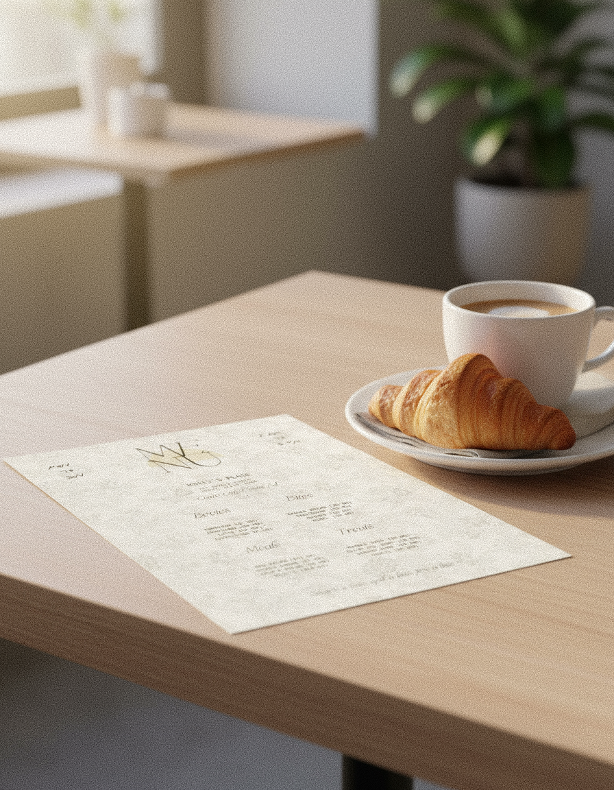 Mollys Place Cafe Menu